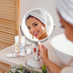 Dansib nourishing lip care keeps lips soft during busy days.