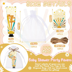 Dansib 48-pack gifts with organza bags simplify guest distribution.