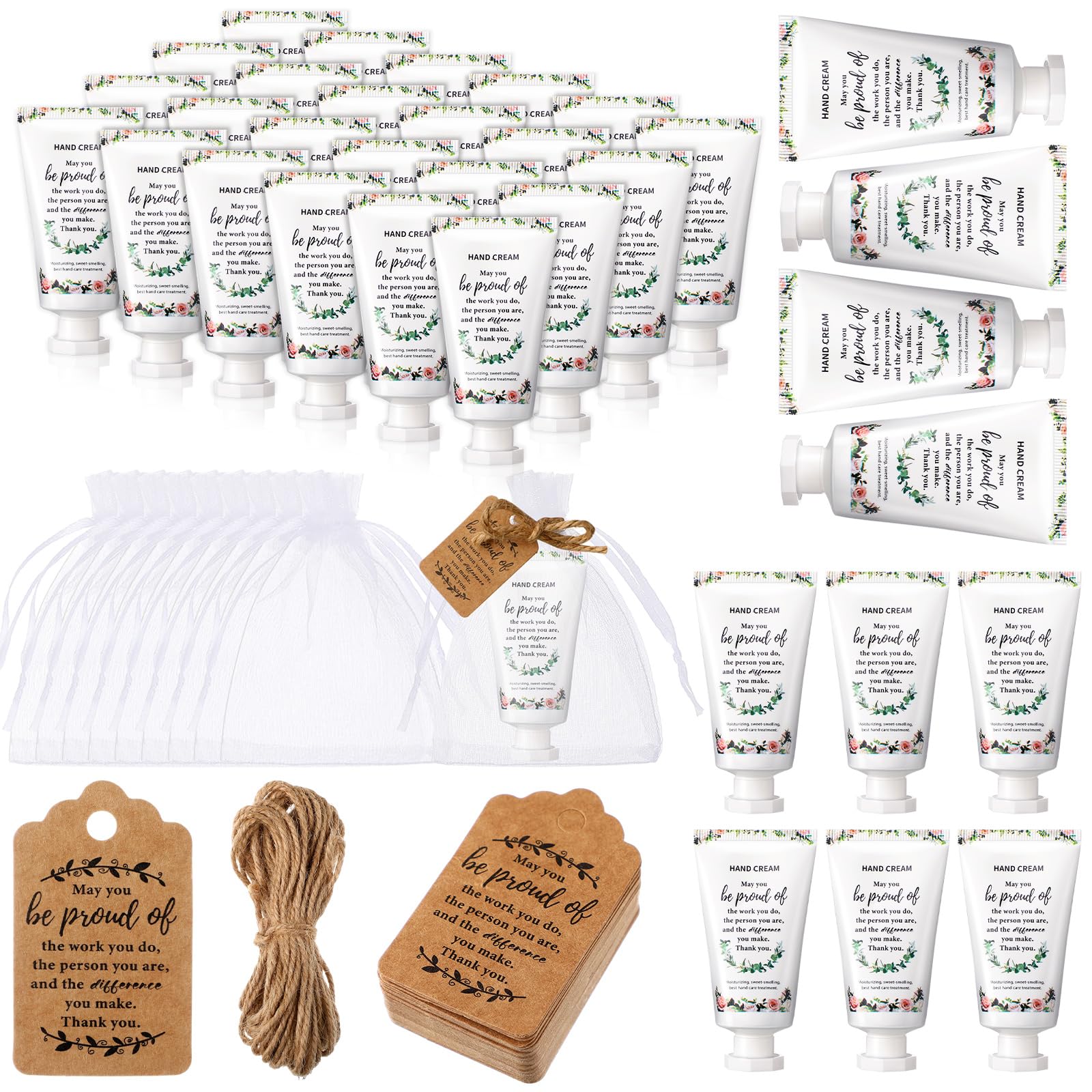 Dansib hand cream gift set featuring pink flower design for appreciation gifting.