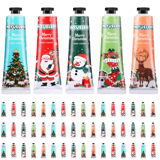Dansib 48pc hand cream gift set packaging shows a gift-ready holiday kit.