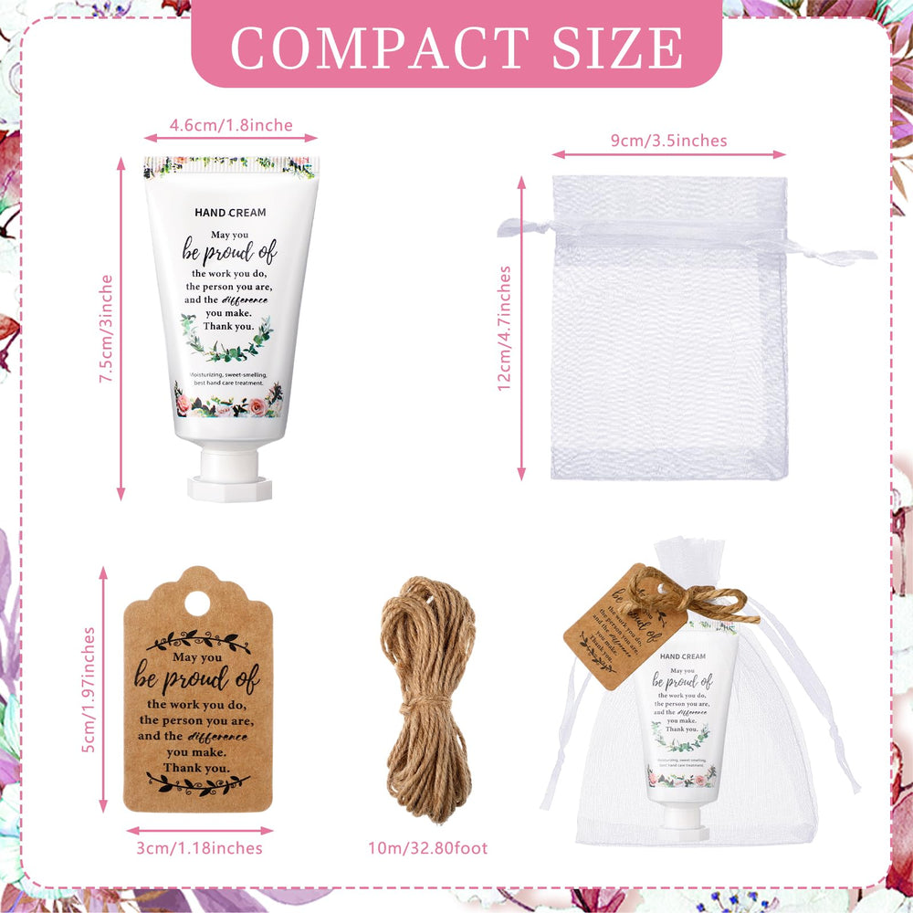 Dansib appreciation gifts with thank-you cards and organza bags for sharing.