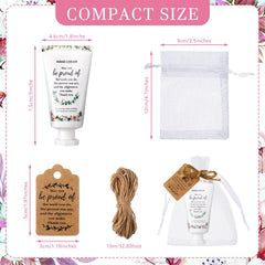 Dansib appreciation gifts with thank-you cards and organza bags for sharing.