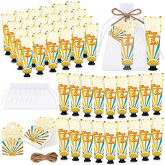 Dansib baby shower hand cream with eucalyptus design enhances party favors.