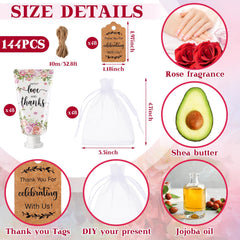 Dansib hand cream in organza bag, convenient for guests and travel.