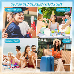 Dansib beach wedding sunscreen samples for summer celebrations