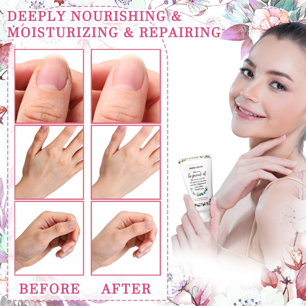 Dansib blossom-scent hand cream for a relaxing, soothing experience.