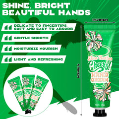 Dansib cheer hand cream travel size closeup showing compact hydration for gym bags.