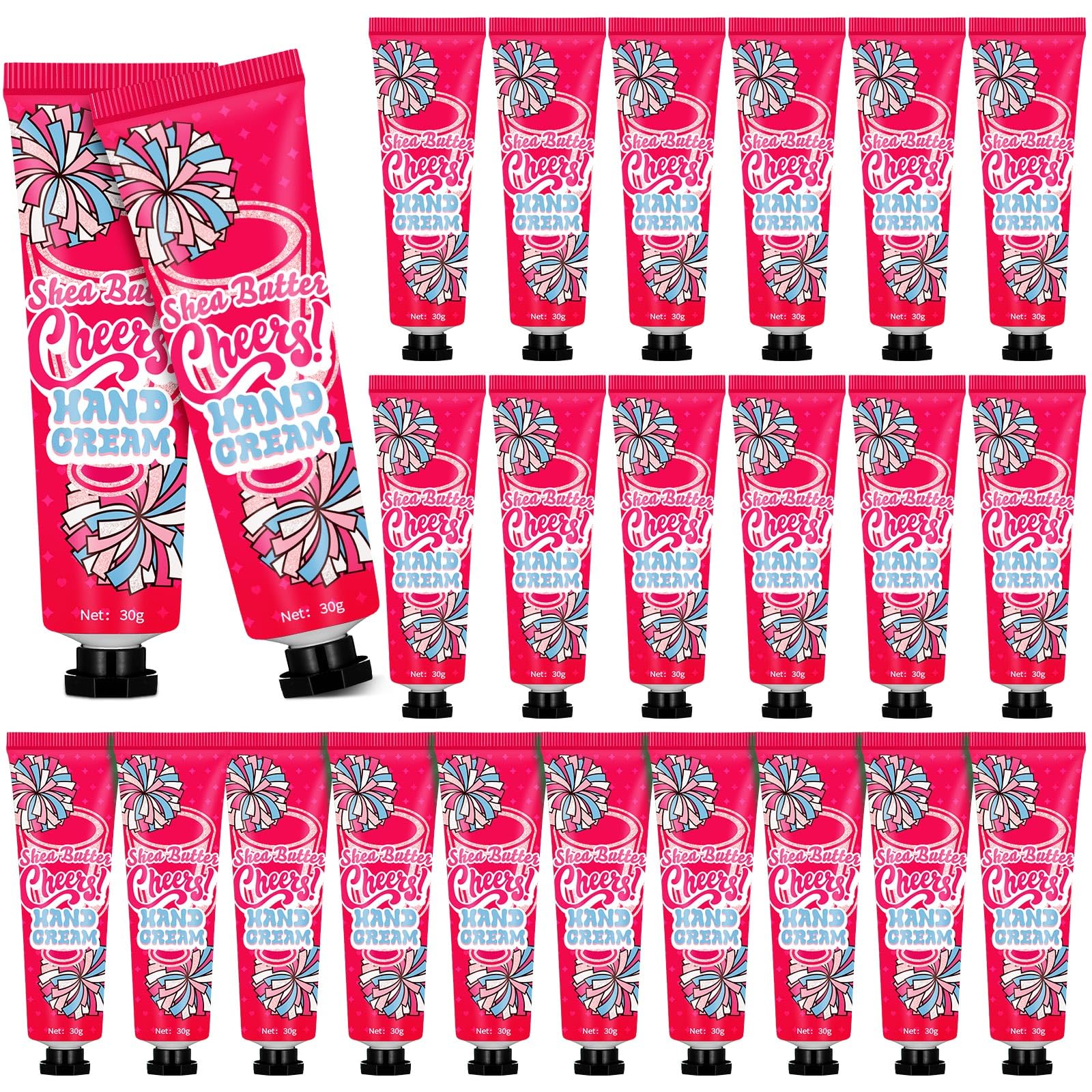 Dansib cheer team hand cream 24pk pink for team gifts and on-field hydration