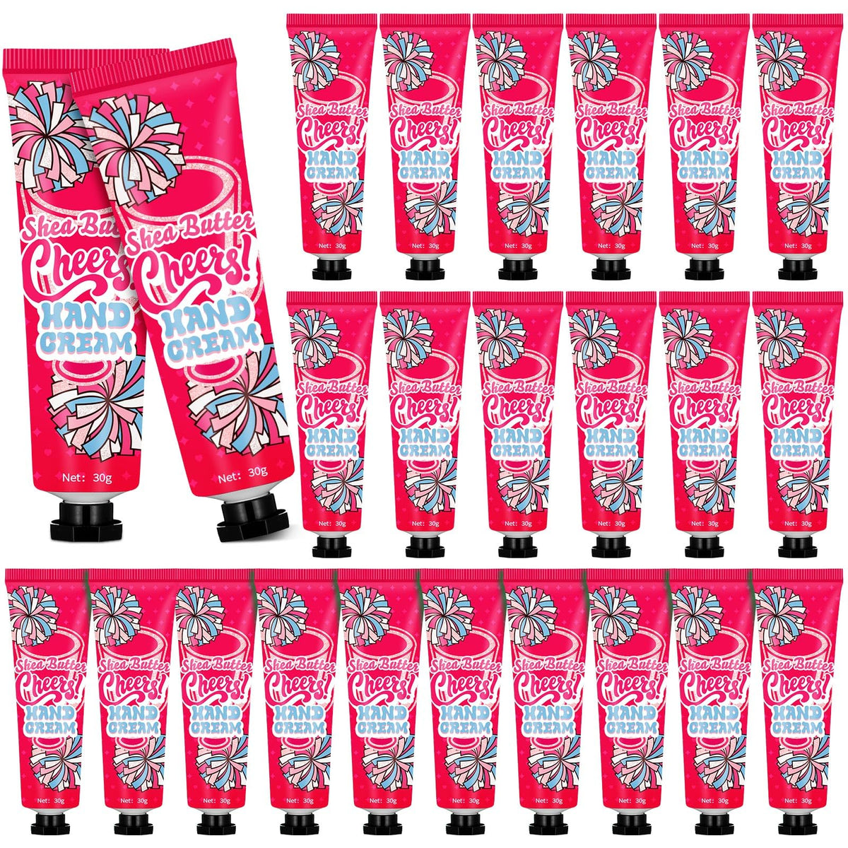 Dansib cheer team hand cream 24pk pink for team gifts and on-field hydration