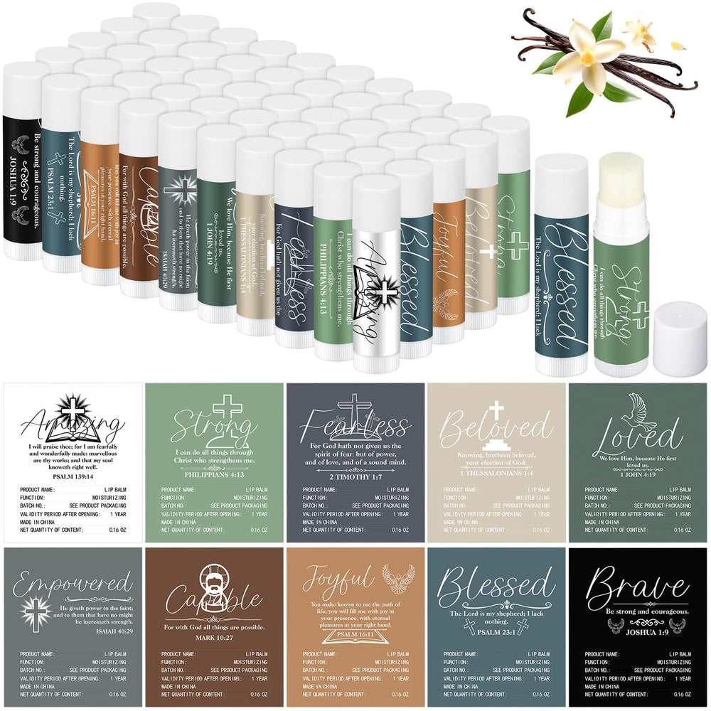 Dansib Christian lip balm with vanilla scent and morandi design for gifts.
