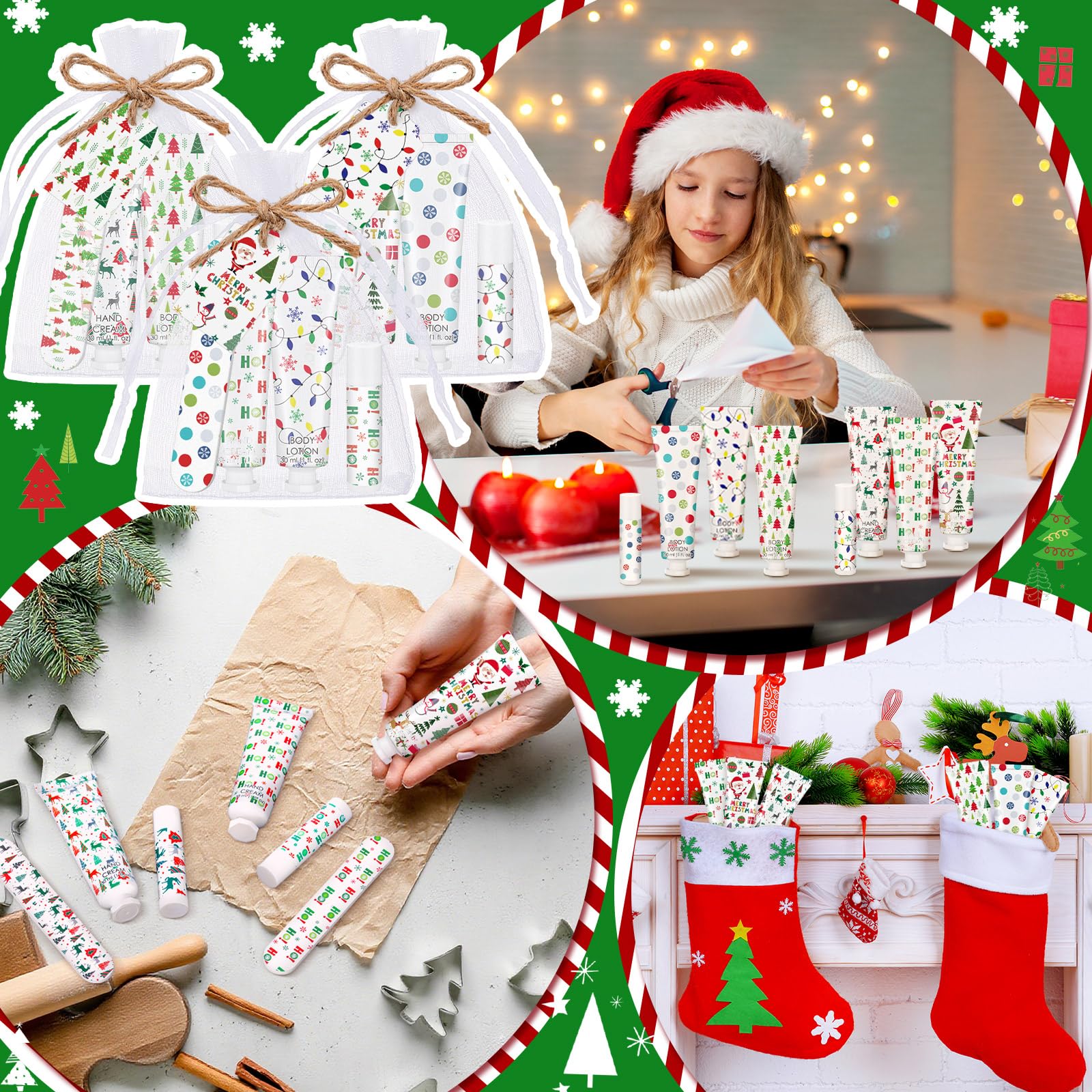 Dansib packaging display to showcase the Christmas gift set at festive events.