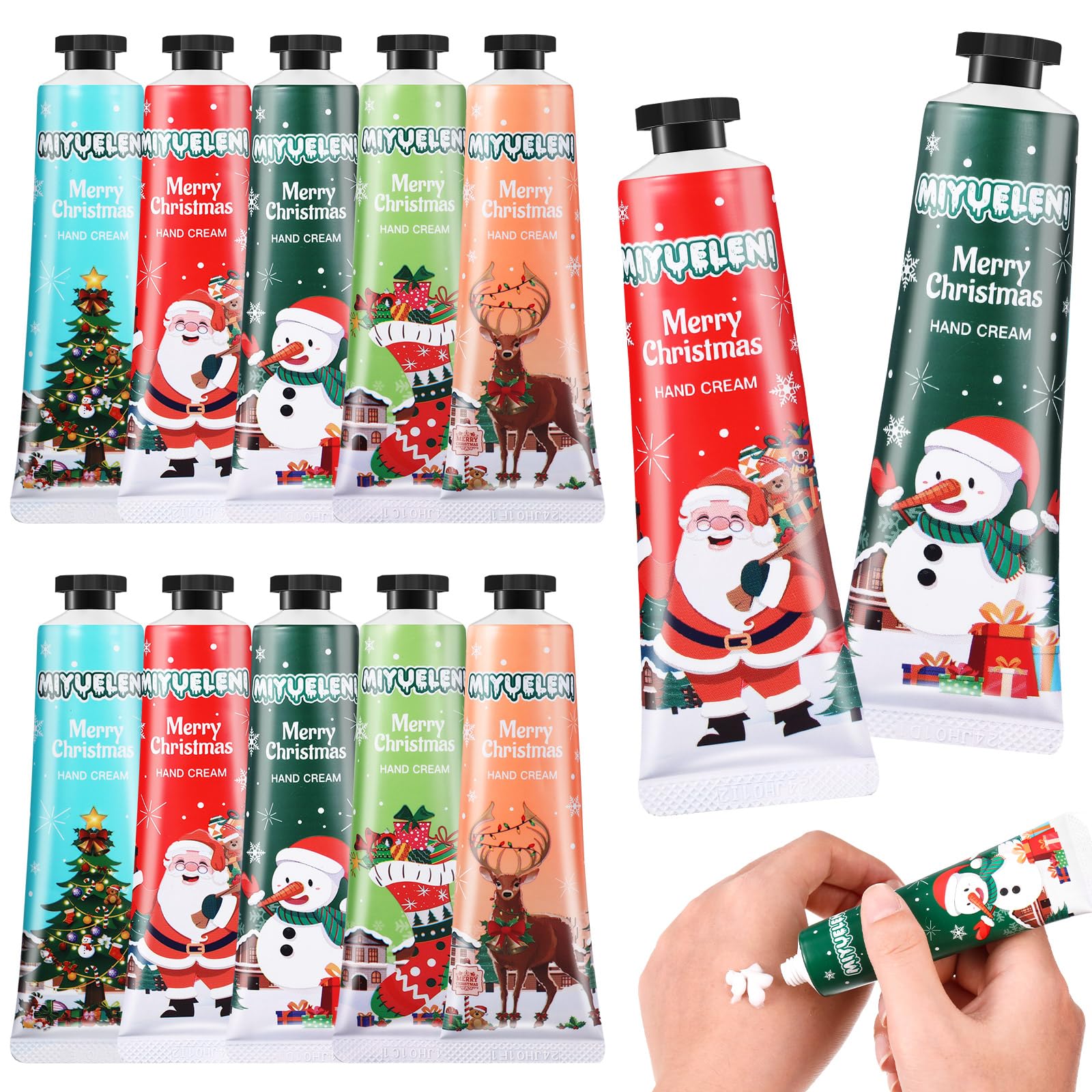 Dansib Christmas hand cream set with varied fragrances for daily moisturization