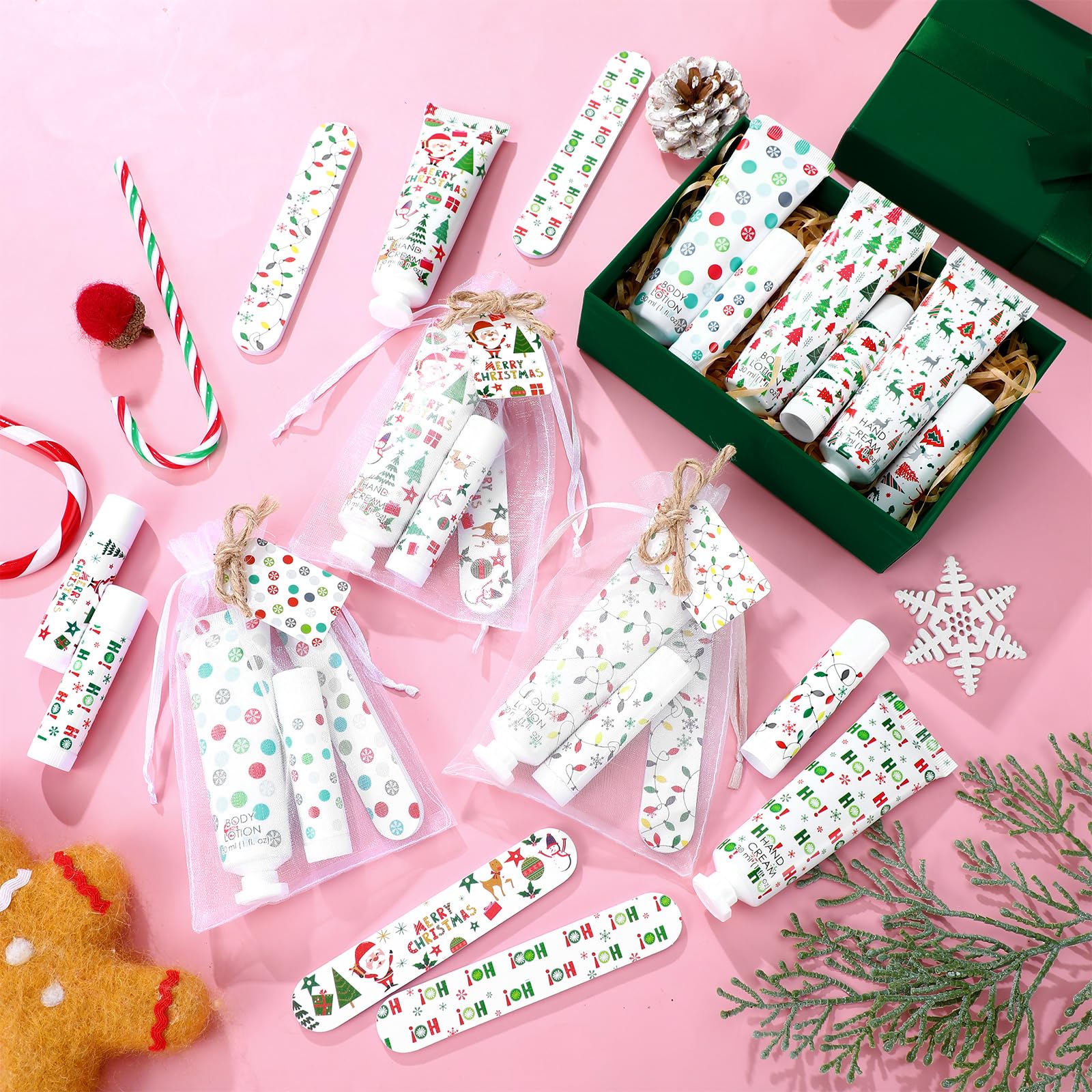 Dansib Christmas organza bags: festive gift packaging for favors.
