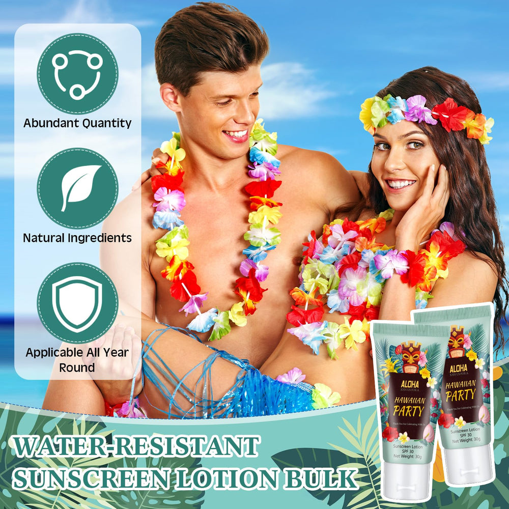 Dansib Hawaiian-design compact sunscreen packaging adds a themed look.