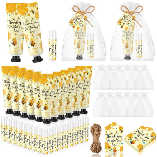 Dansib honey hand cream with bee design in organza bag for party gifts