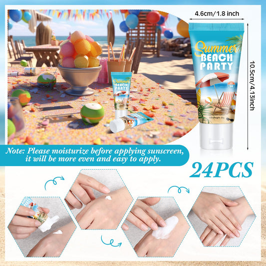 Dansib 1oz travel-size sunscreen swatch showing compact portability