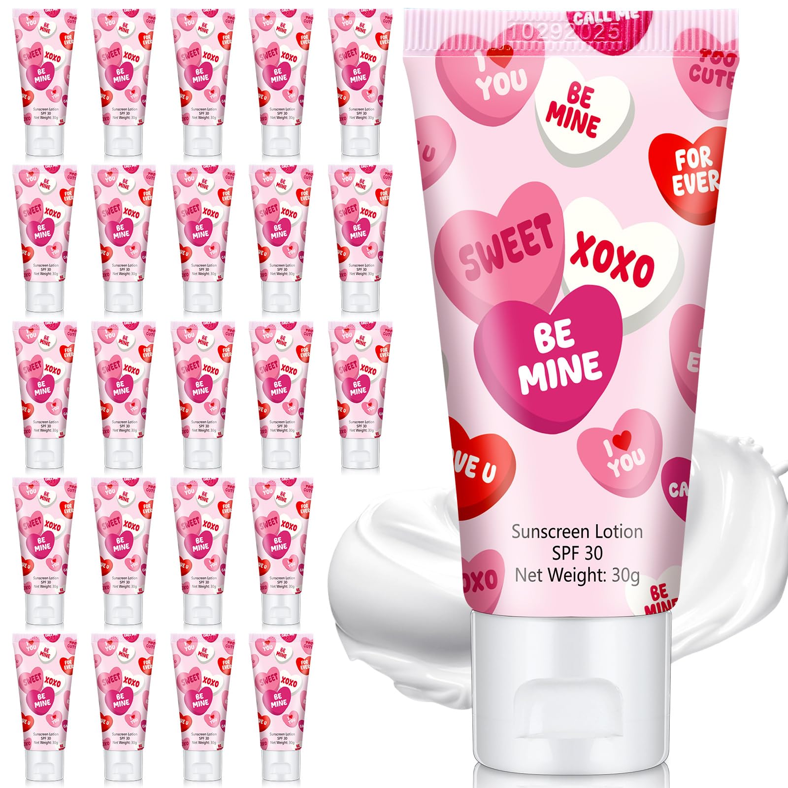 Dansib mini sunscreen bottle with 'Love U' quote for Valentine's gifting