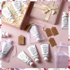 Dansib organza gift bags and cards for easy presentation.
