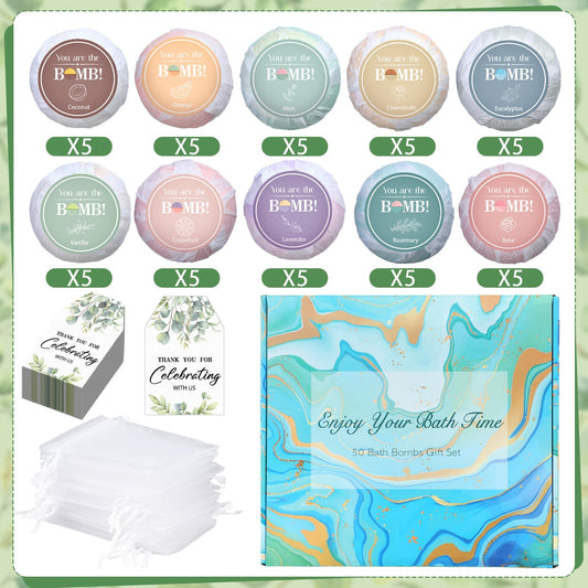 Dansib bath bombs with rose, rosemary, eucalyptus scent variety.