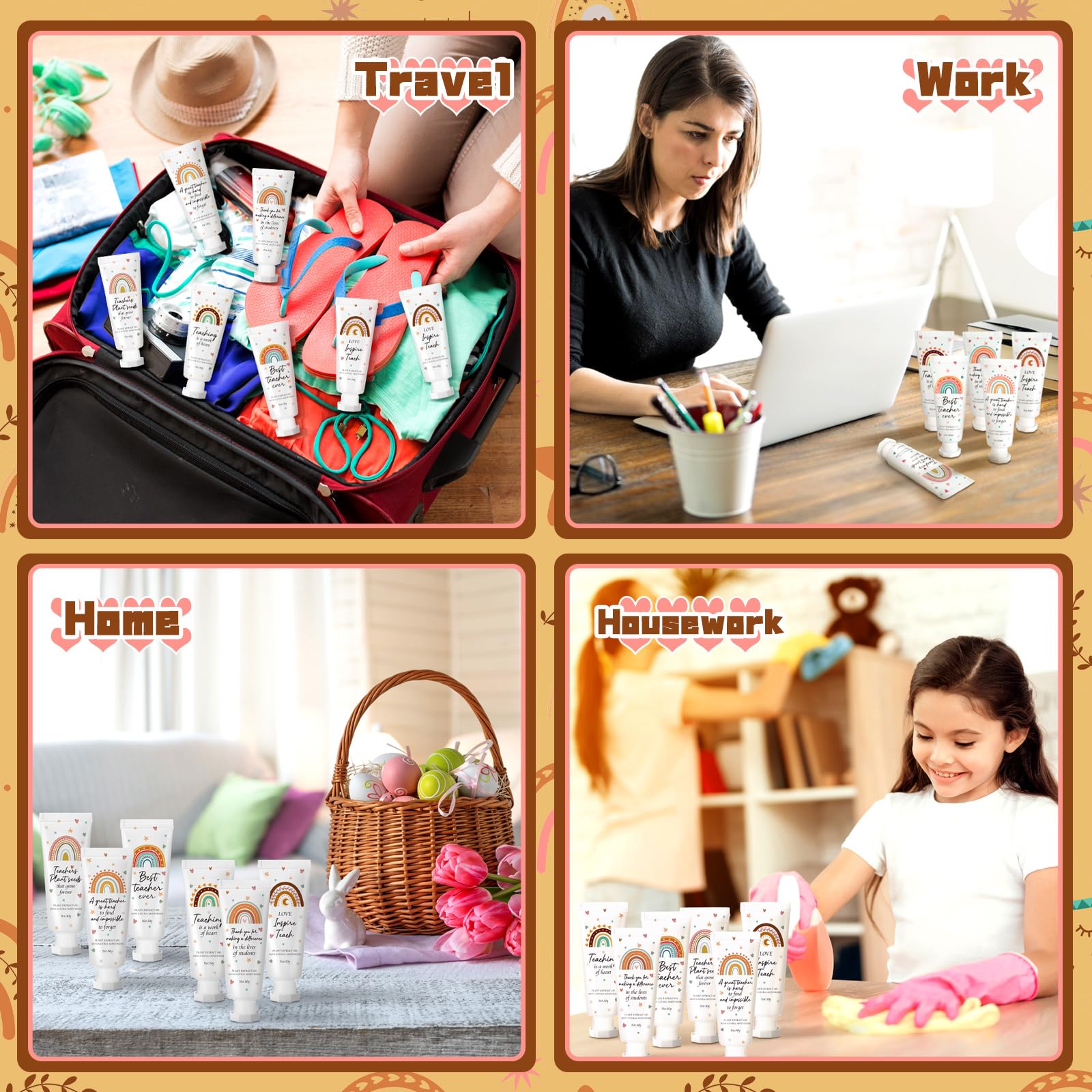 Dansib travel-size hand cream ideal for purses and desks.