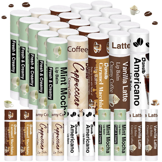 Dansib vanilla latte coffee lip balm for smooth hydration on the go