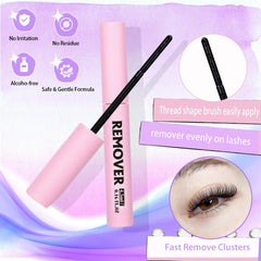 13mm C curl lash clusters creating a soft open-eye look