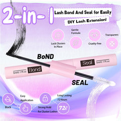 Mini lash brush by DAODER for blending with natural lashes