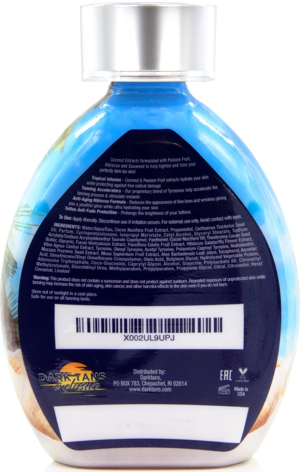 DARK TANS EXCLUSIVE Applying lotion on skin for even, streak-free tanning.