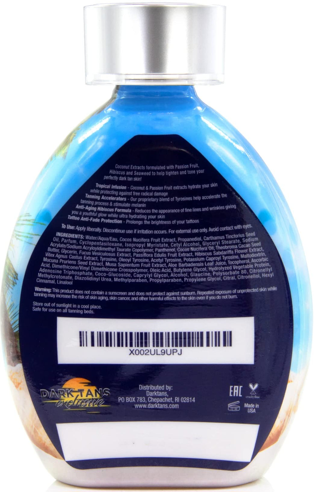 DARK TANS EXCLUSIVE Applying lotion on skin for even, streak-free tanning.
