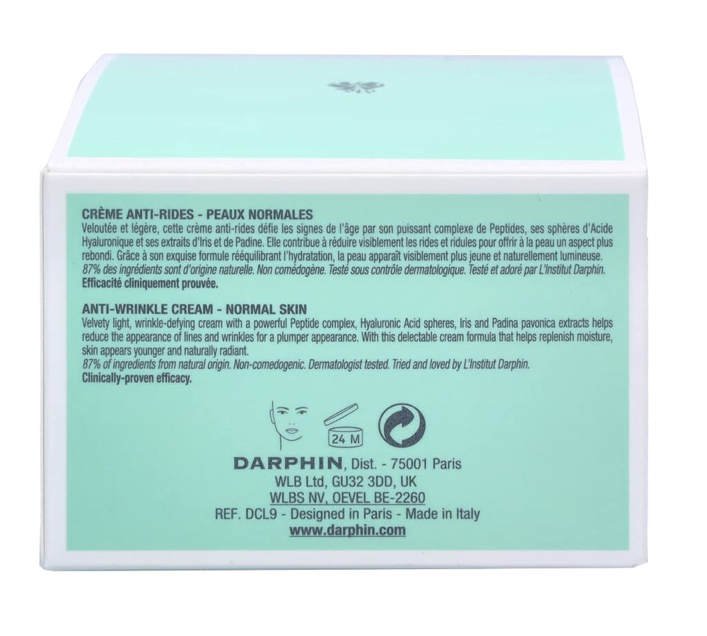 Darphin Predermine anti-wrinkle cream being applied on skin, suggesting a comfortable finish