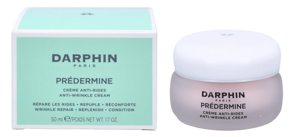 Darphin Predermine anti-wrinkle cream jar close-up, showing rich texture for daily hydration