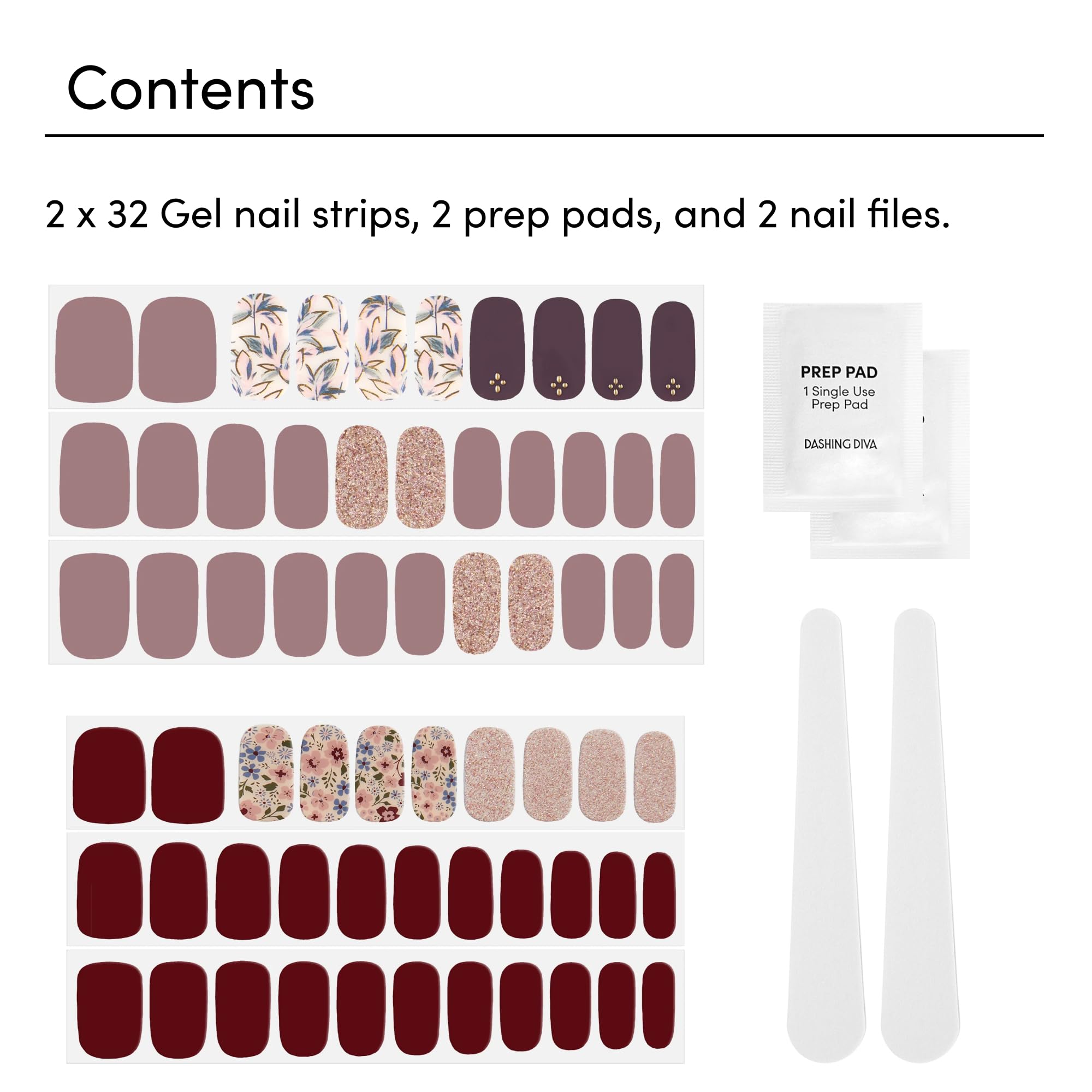 Dashing Diva gloss strips during quick application for a wrinkle-free manicure