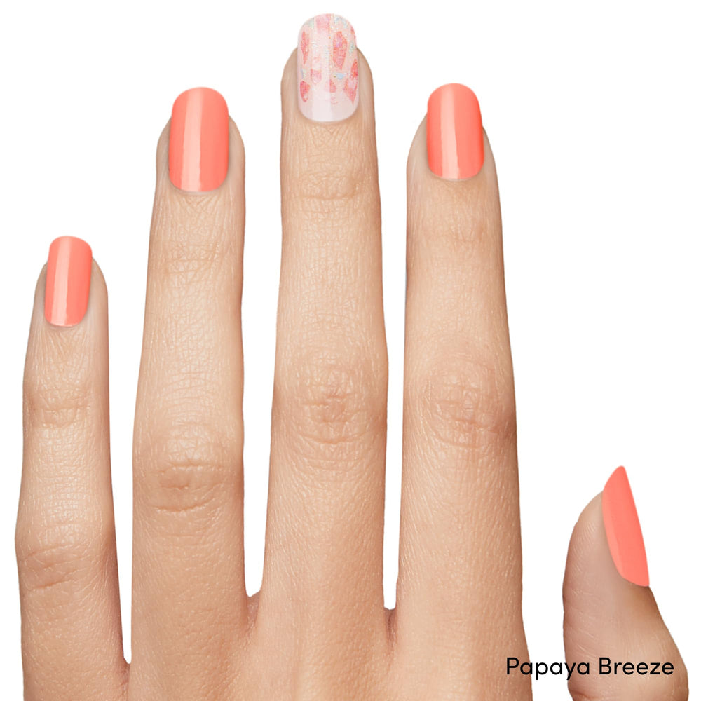 Applying Dashing Diva gloss strips for a quick, chip-resistant mani