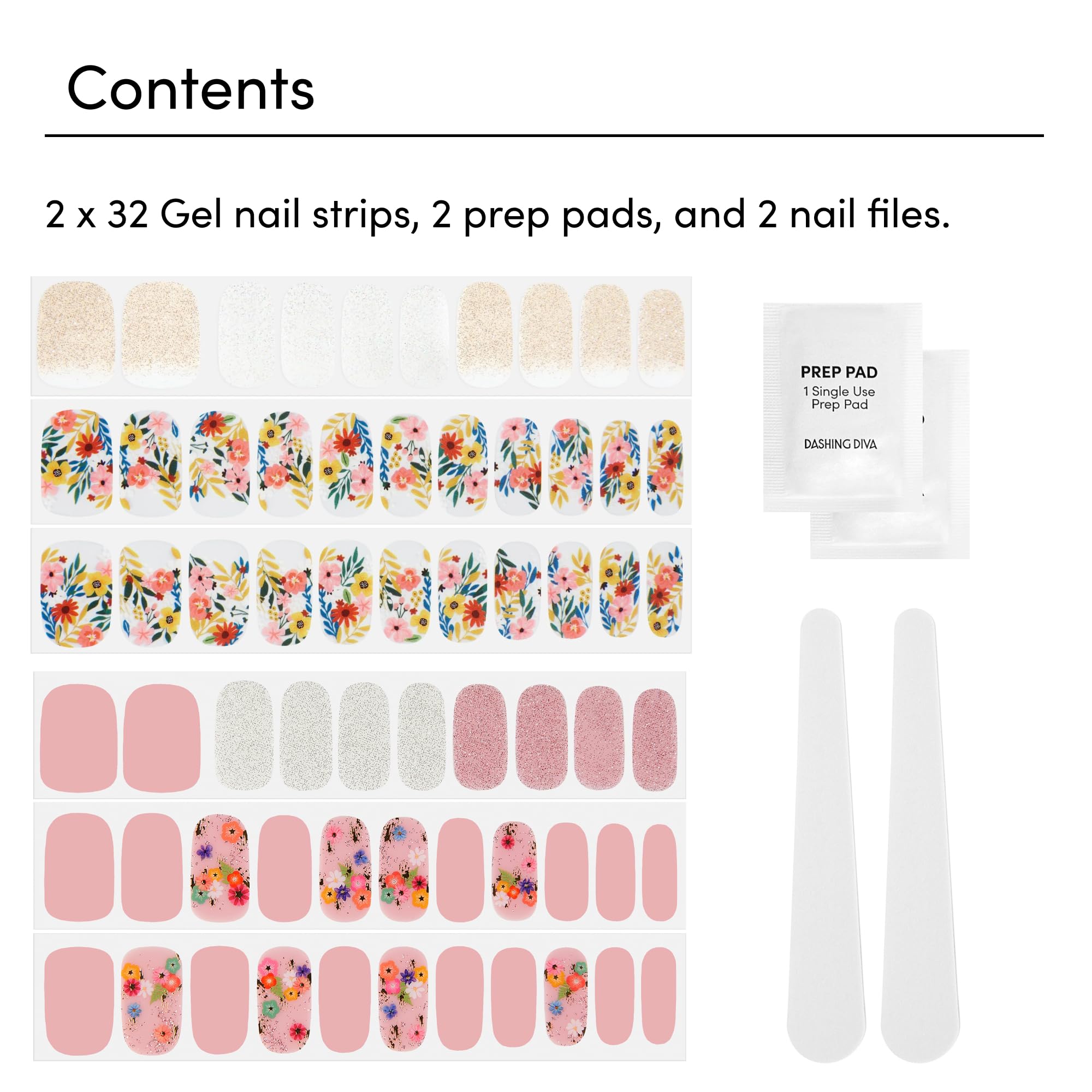 Dashing Diva gel strip application shown for fast home use