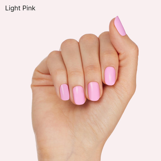 Dashing Diva Chromagic chrome powder with pink base for iridescent chrome nails at home.