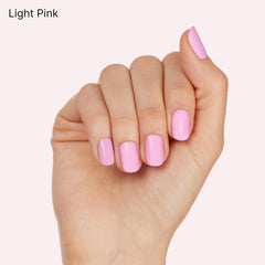 Dashing Diva Chromagic chrome powder with pink base for iridescent chrome nails at home.