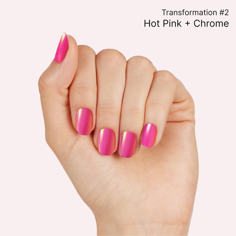 Dashing Diva Chromagic ultraglossy finish creates mirror-like shine.