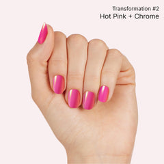 Dashing Diva Chromagic ultraglossy finish creates mirror-like shine.
