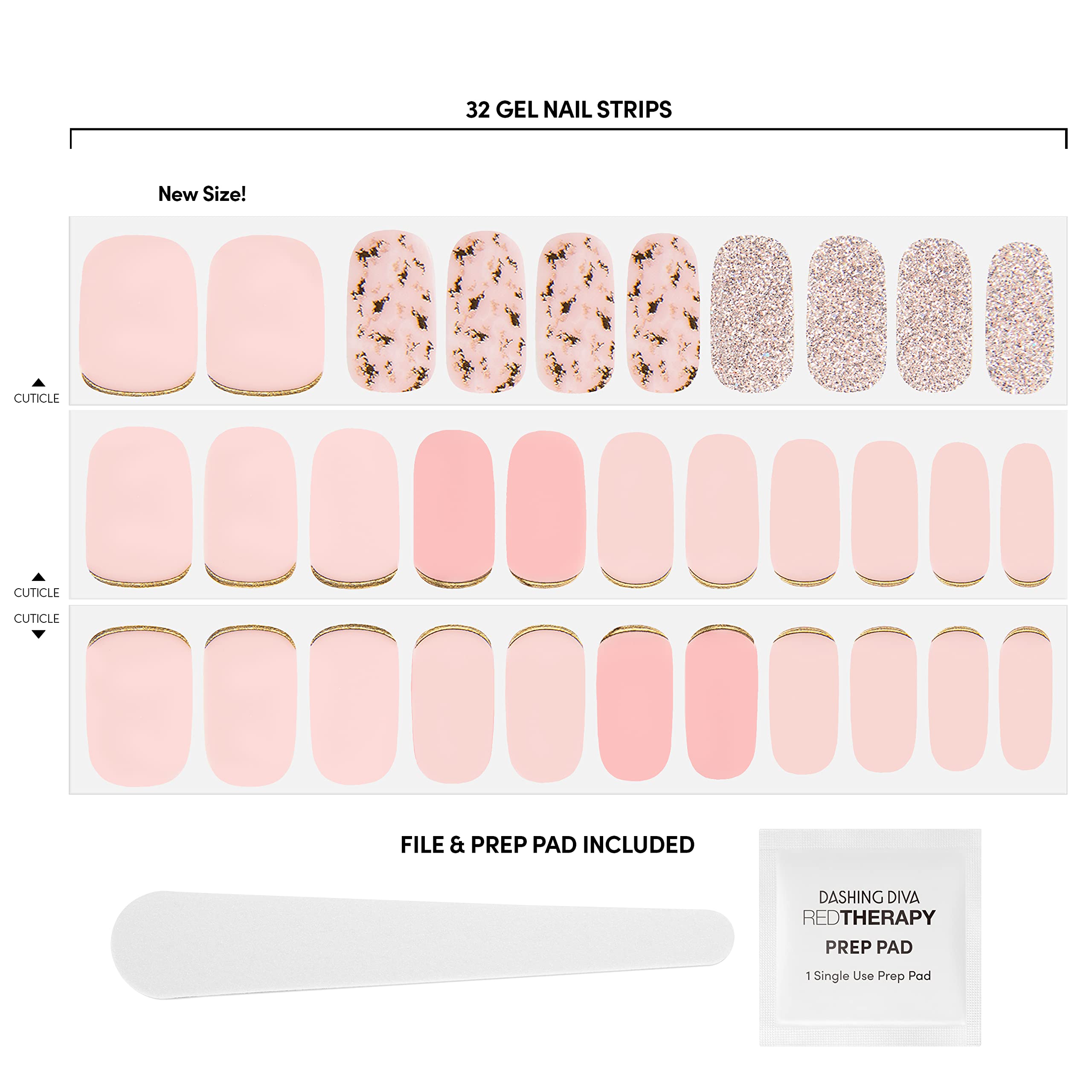 Dashing Diva Feeling Flush nails display a glossy, long-lasting finish without a UV lamp.
