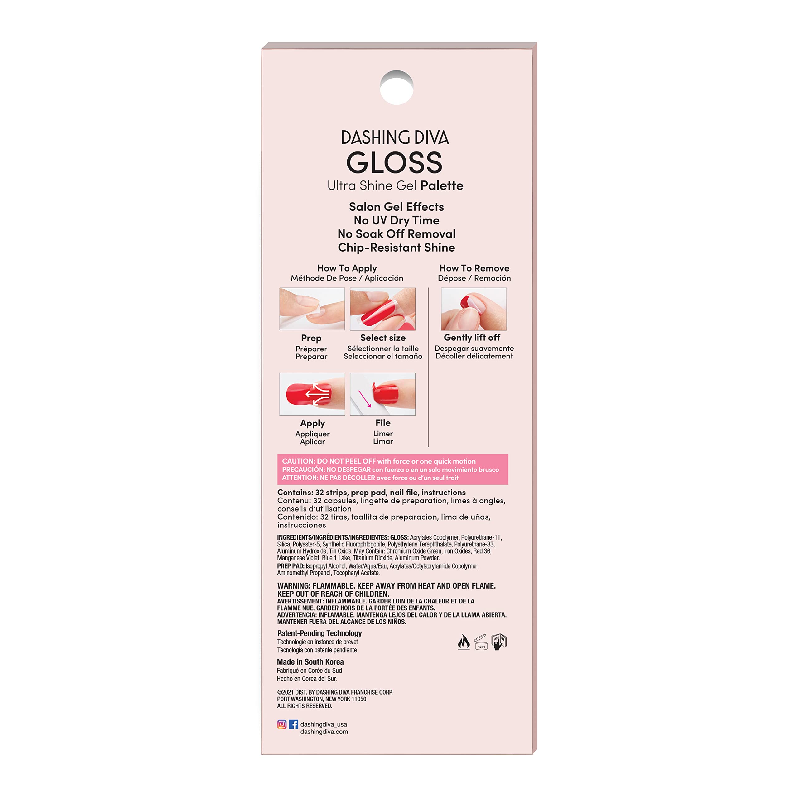 Dashing Diva Feeling Flush being worn on hands for ready-to-wear shine.