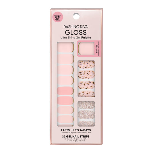 Dashing Diva Feeling Flush packaging shows 32 wraps for a quick at-home gel look.