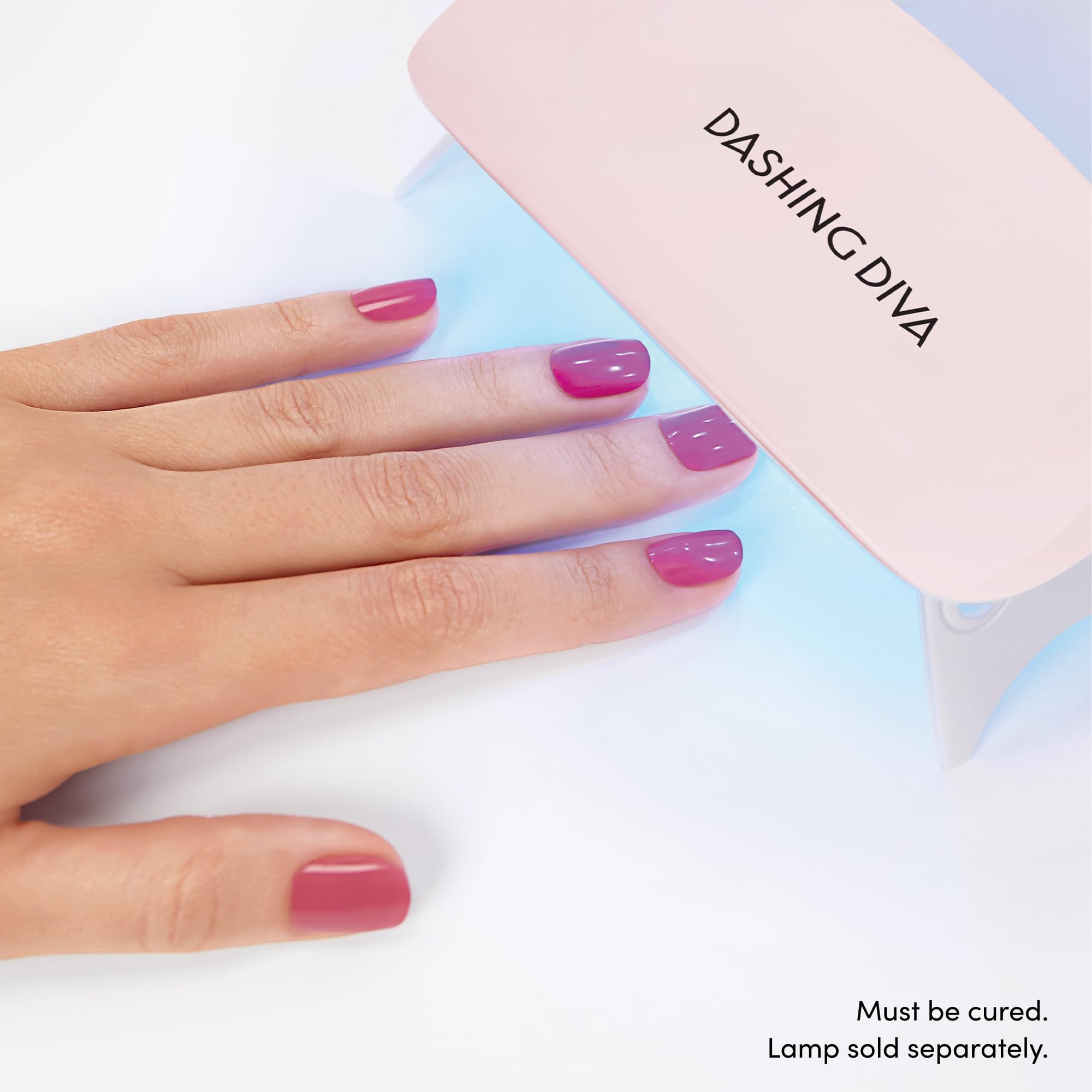 Dashing Diva Glaze 4-piece manicure set layout with prep pad and file included.