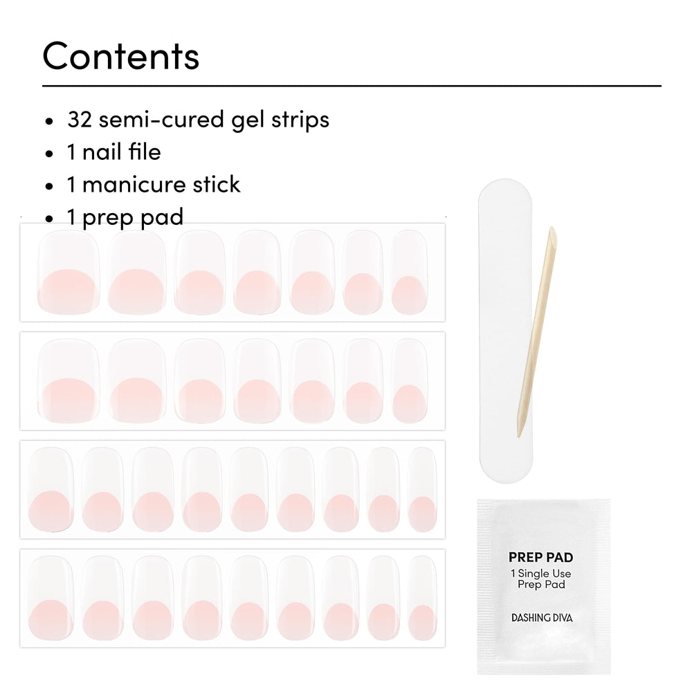 Dashing Diva Glaze dome-effect application close-up showing snug nail fit for smooth finish.