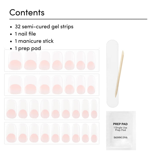 Dashing Diva Glaze dome-effect application close-up showing snug nail fit for smooth finish.
