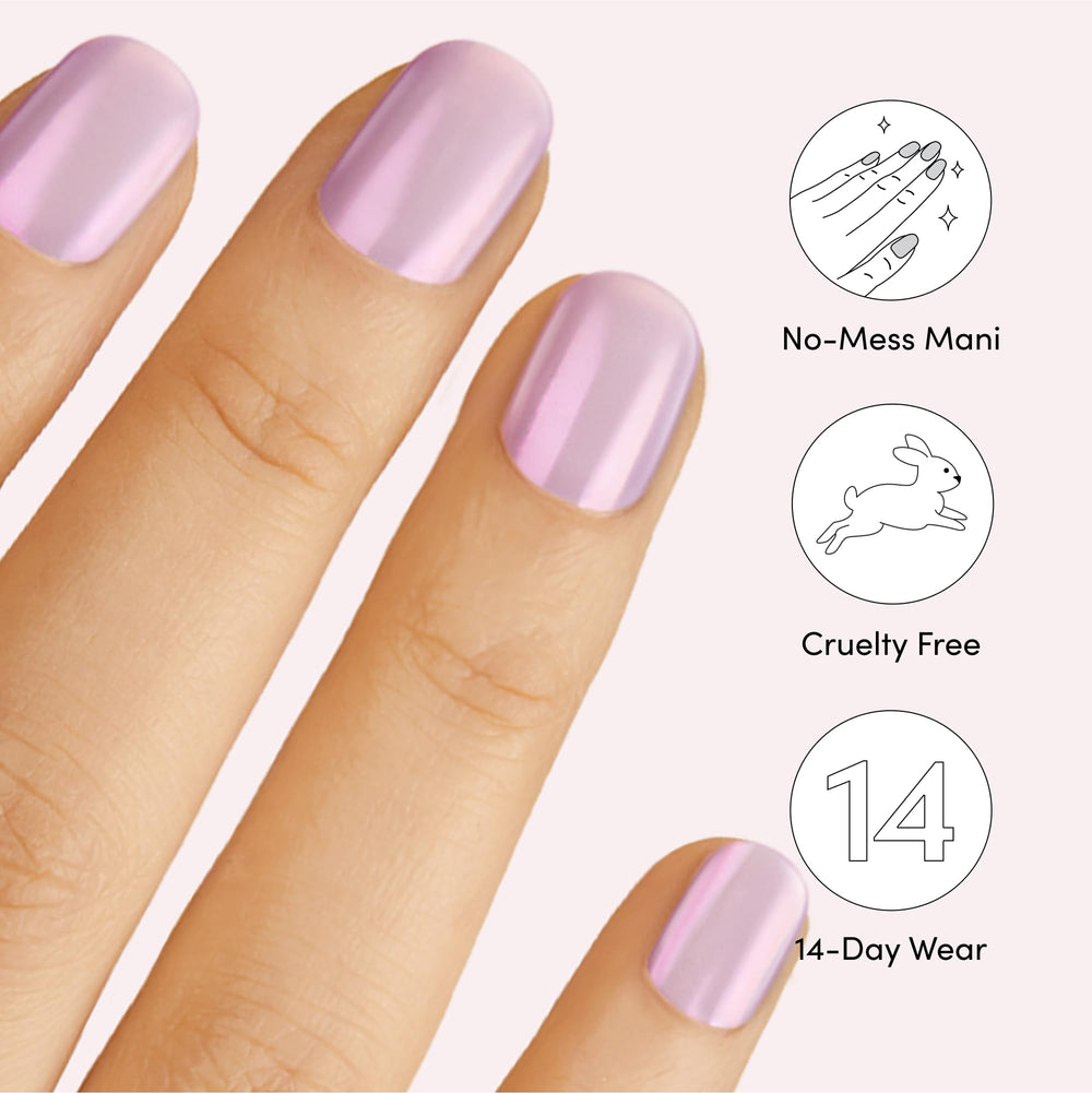 Dashing Diva Glaze semi-cured strip fits nail contours precisely