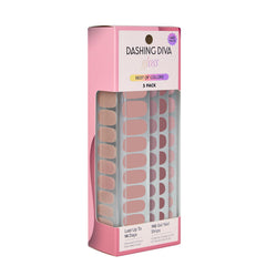 Dashing Diva Gloss nail strips applied on nails for a long-lasting gel-like finish.