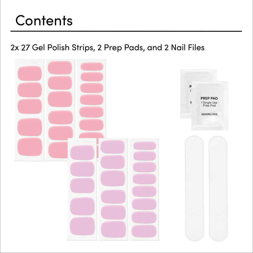 Dashing Diva Gloss Nail Strips Application Step demonstrates quick, mess-free manicure