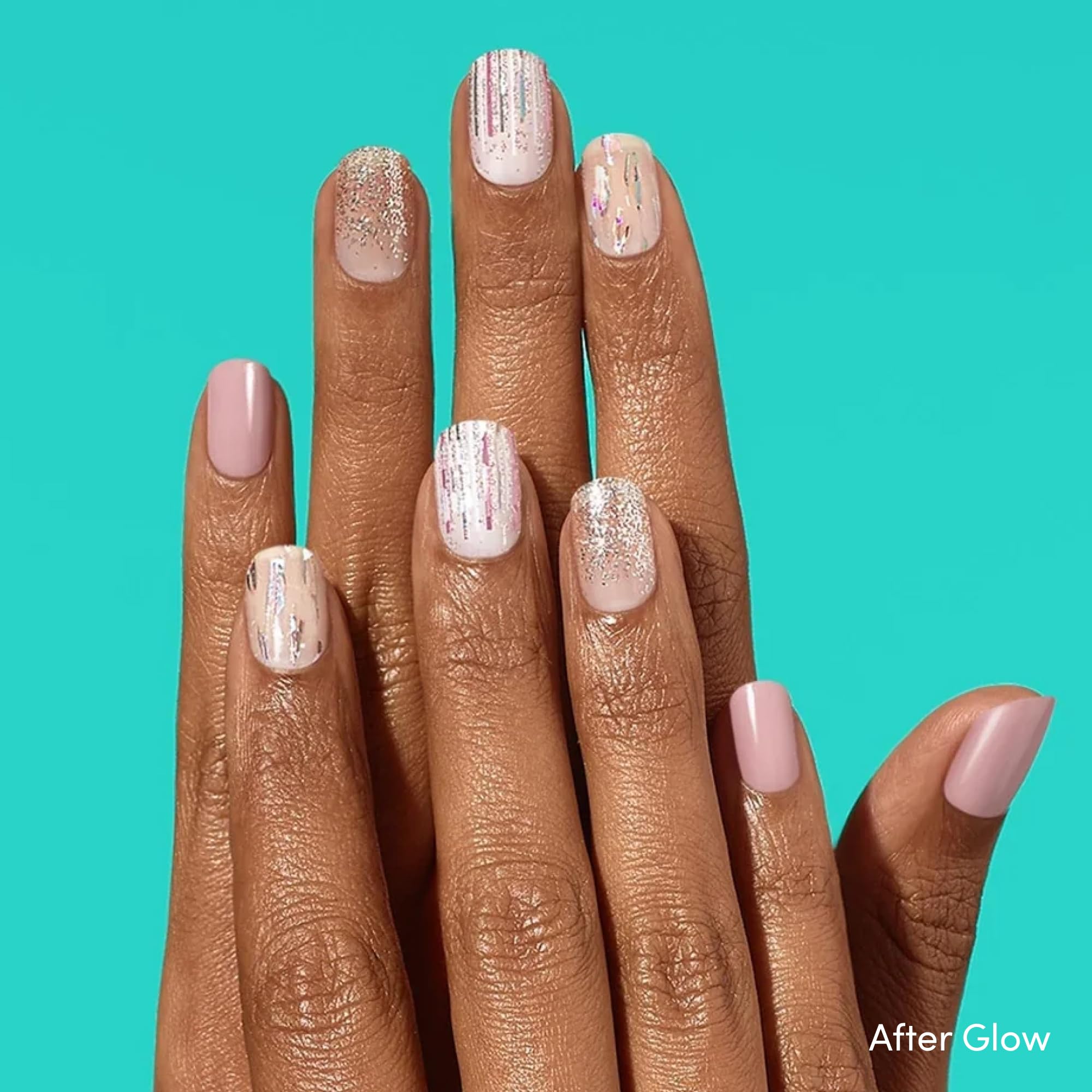 Dashing Diva After Glow close-up showing vibrant gel-like shine you can apply at home.