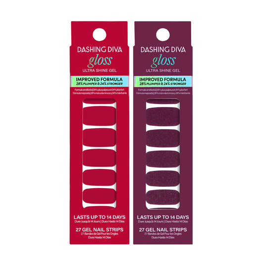 Dashing Diva Gloss nail strips bundle packaging for easy at-home manicure.
