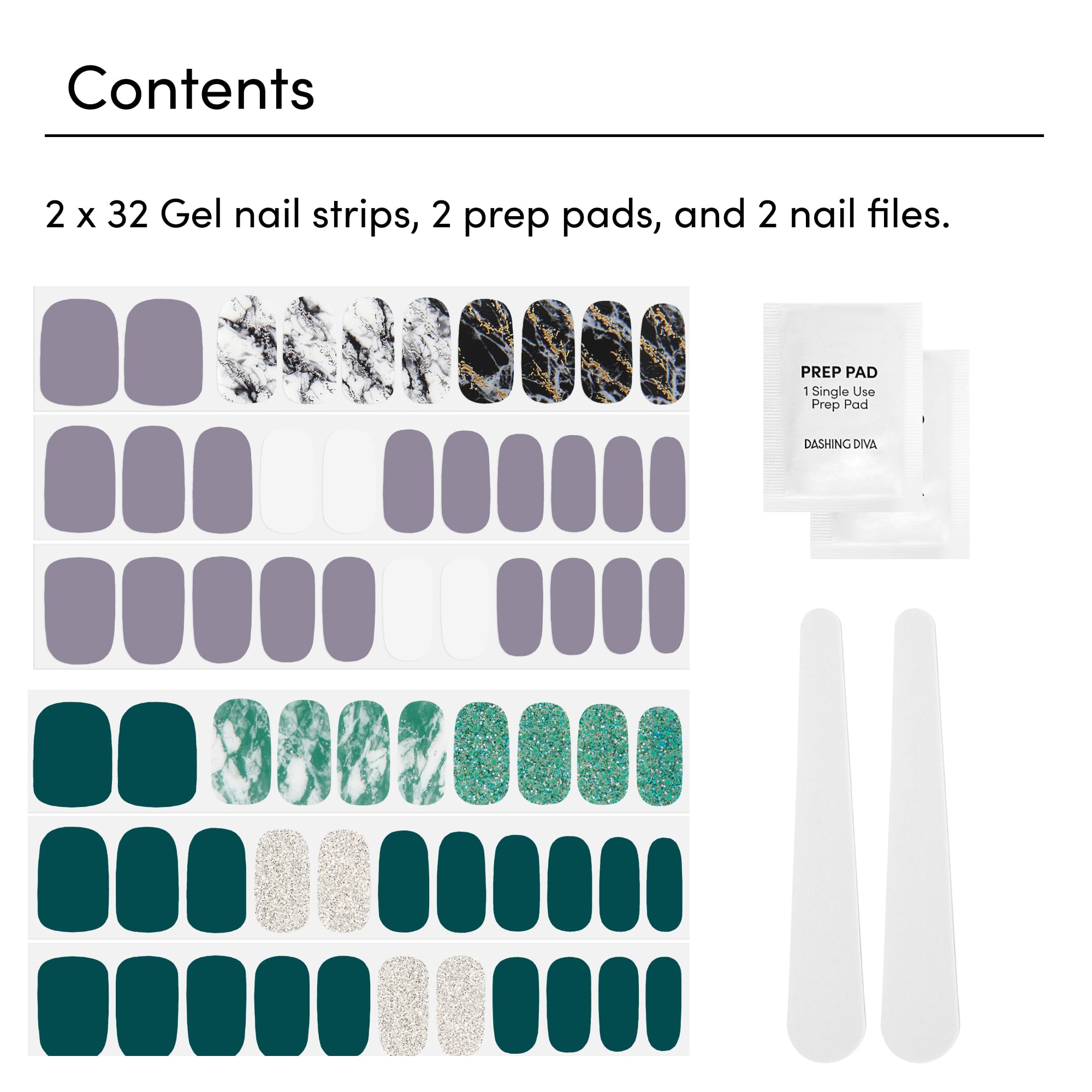 Dashing Diva prep pad shown for simple nail prep